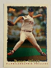 1995 Topps Cyber Stats #24 Dave West Philadelphia Phillies