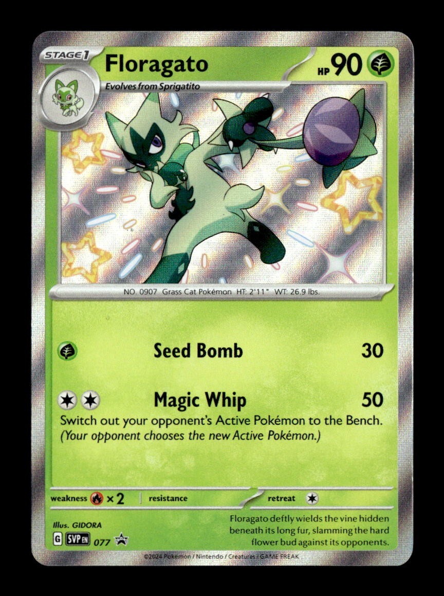 Pokémon TCG - Floragato - 077 - SV: Scarlet & Violet PROMO Cards - Near Mint