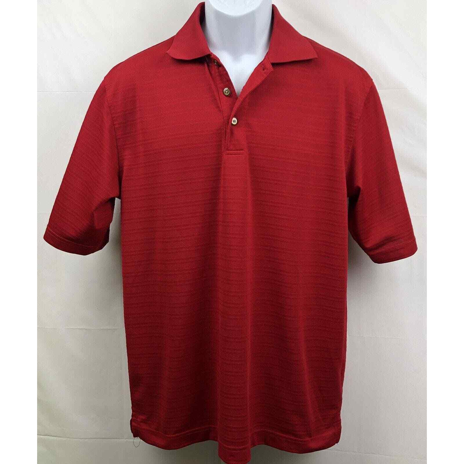 Kirkland Signature Polo Shirt Men Sz M Red Textur… - image 12