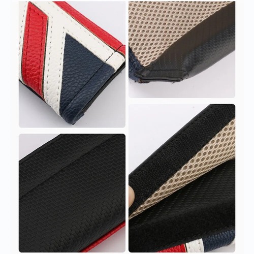 2X For Mini Cooper Accessories Union Jack Safety Seat Belt Shoulder Pads Cover - Picture 9 of 16