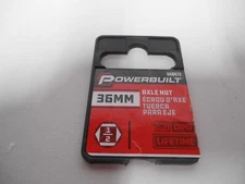 Powerbuilt 648472 1/2-Inch Drive x 36mm Axle Nut Socket , Black