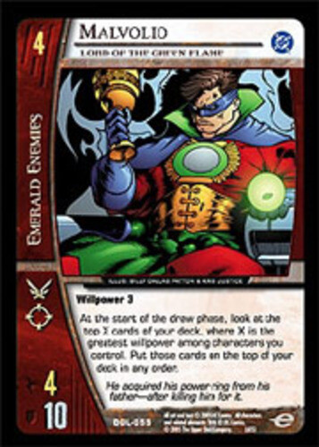 VS System: Malvolio, Lord of the Green Flame - Foil [Played] DC Green Lantern Co - Bild 1 von 1