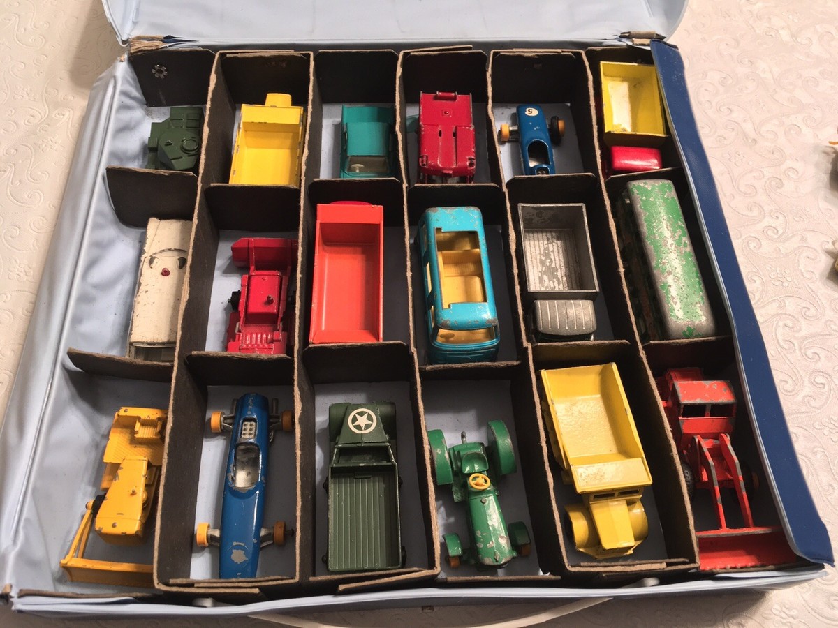 18 Vintage Matchbox Cars Lesney England 1960's Cars Trucks Fire