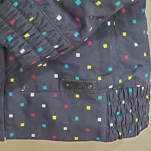 Burton DryRide Lush Snowboard Jacket Womens L Multi Squares Ski/Snowboard black - Picture 5 of 20