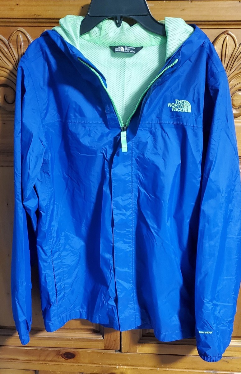 North Face Jacket Boys XL (18-20) Blue/Hyvent Rain Coat
