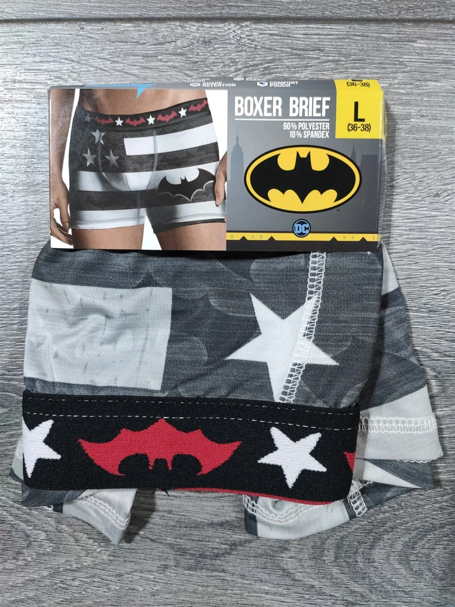 Batman Underwear Mens Large 36-38 DC Comics Unique Flag Boxers Superhero  Snug