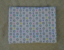 Circo Polka Dots Baby Receiving Blanket Flannel White Gray Yellow Pink Rings