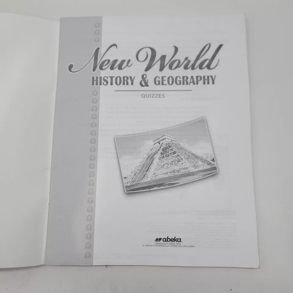 Abeka New World History And Geography. Student Quizzes Used- Writings 6th Grade. - Image 2 of 4