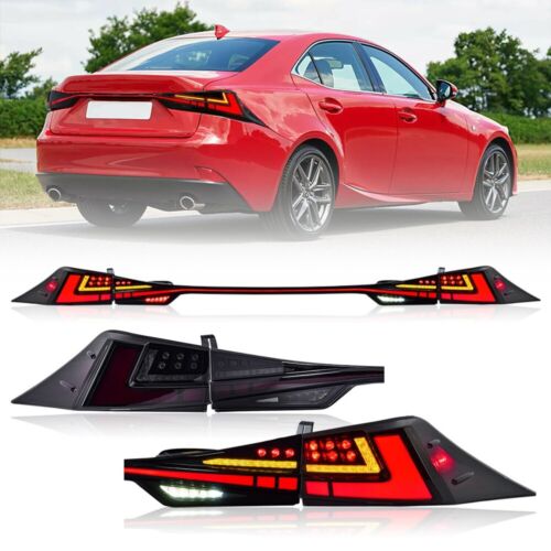 Pair LED Tail Lights Dynamic Animation For Lexus IS250 IS300 300h 350F 2014-2020 - Foto 2 di 20