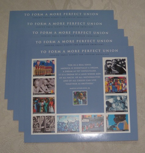 Five Sheets x 10 = 50 of TO FORM A MORE PERFECT UNION 37¢ US Stamps USA Sc# 3937 - Picture 3 of 8