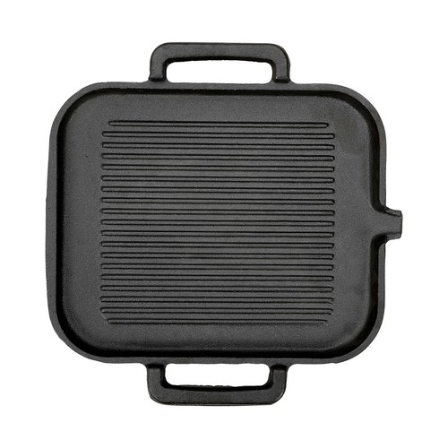 Cast Iron Griddle Frying Pan Grill Non-Stick Skillet Cooking Fry Rectangle Steak - Picture 18 of 30