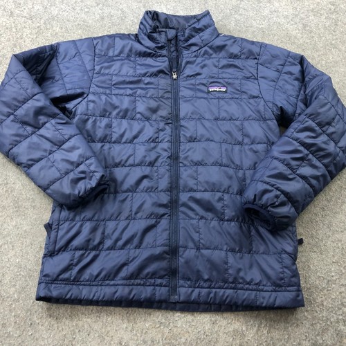 Patagonia Jacket Boys XL Blue Nano Puff Primaloft Quilted Outdoors Youth - Picture 2 of 14