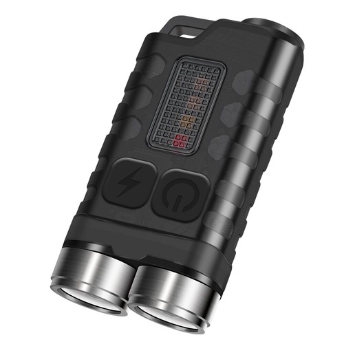 Mini COB Work Light Rechargeable LED Flashlight Portable Keychain Torch Lamp - Picture 13 of 24