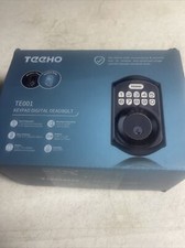 Keyless Entry Door Lock TEEHO Electronic Keypad Deadbolt New Open Box Black