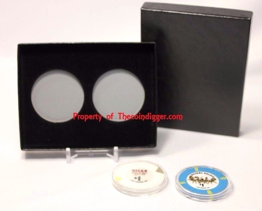 2 Direct Fit Capsule Holder & 38mm Coin Display Storage Box Wild