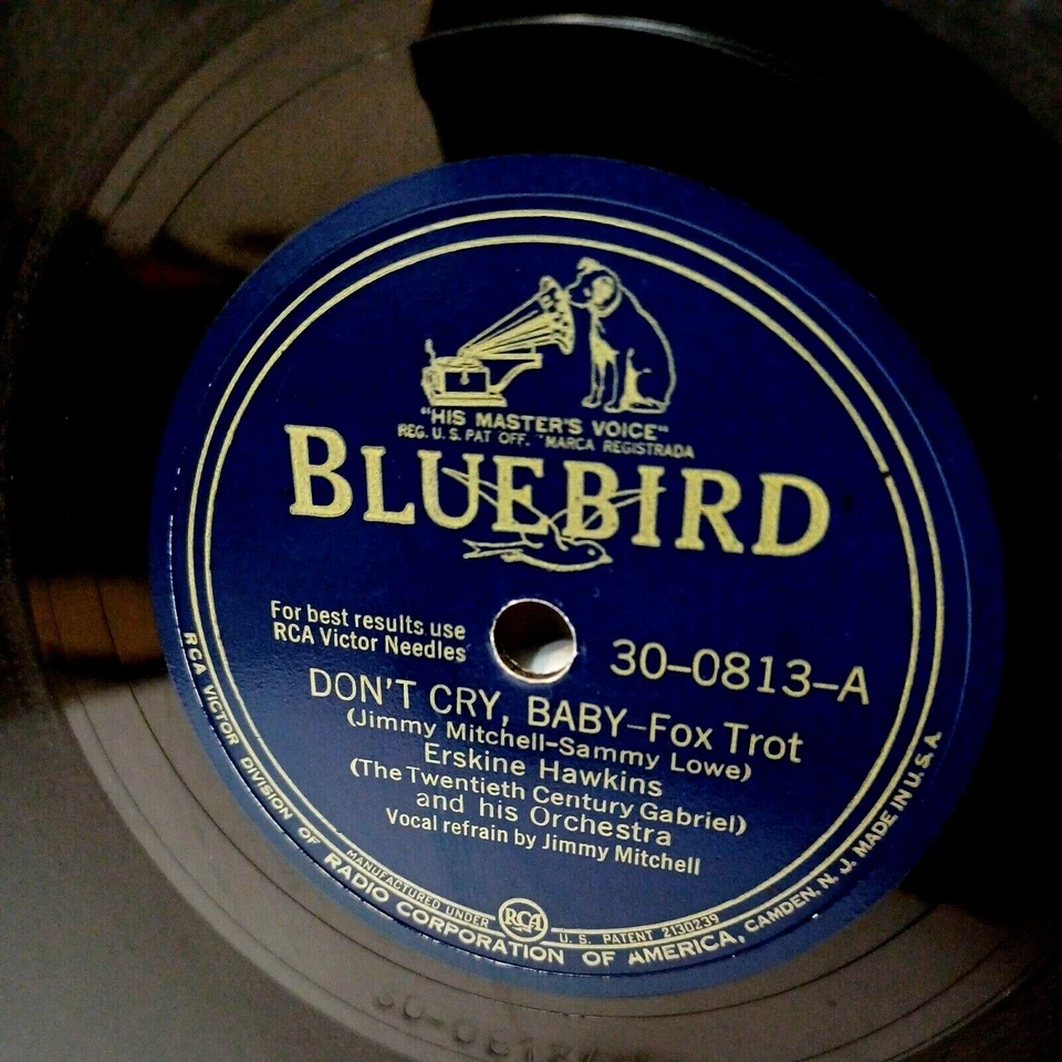 Erskine Hawkins - Bear-Mash Blues / Baby Don't Cry RCA Bluebird 30-0813 V+ Foto 4 de 4