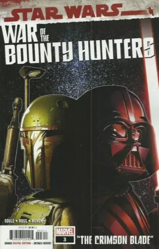 STAR WARS: WAR OF THE BOUNTY HUNTERS #3 BY MARVEL 2021 `$ COMIC SALE + BONUS