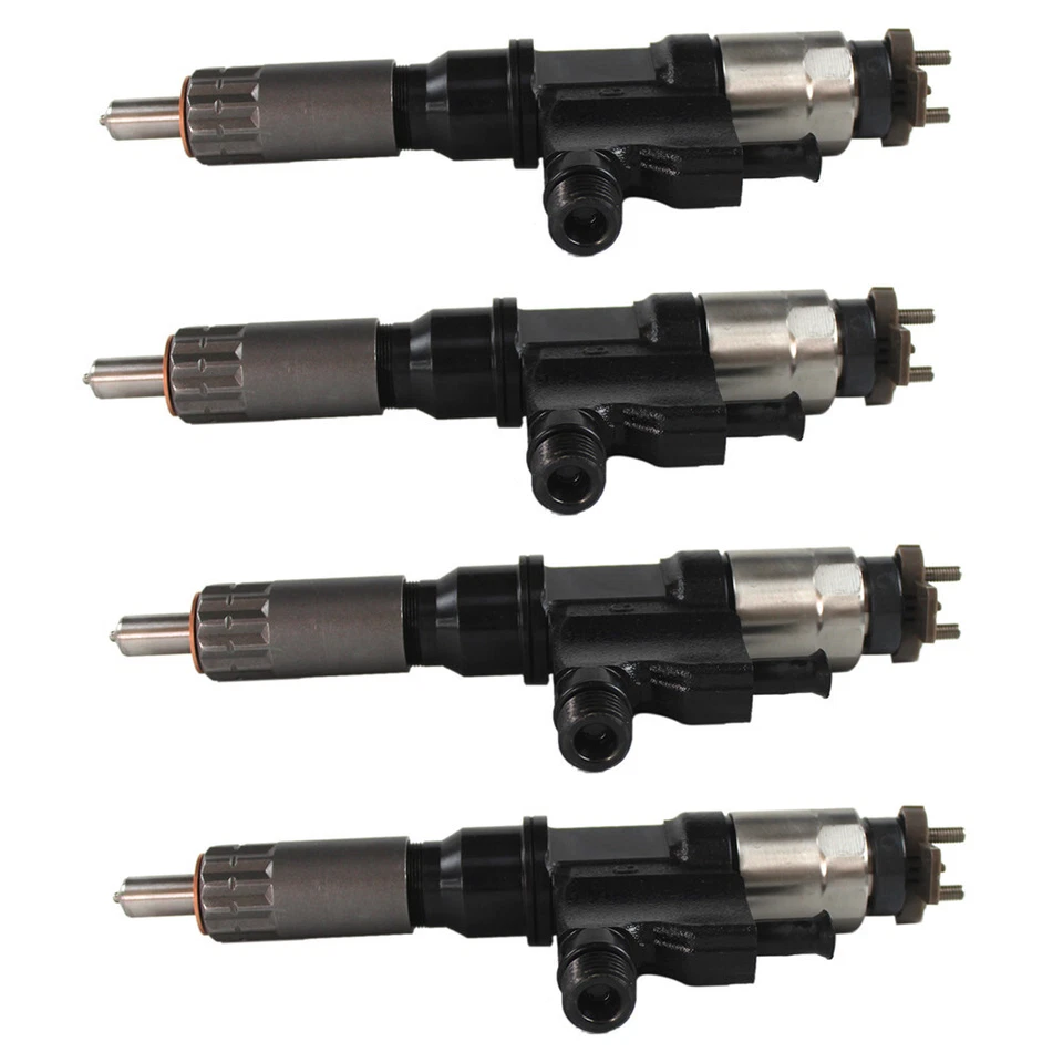 Inyector de combustible 4 piezas apto para Isuzu NPR NPR-HD 2001-2007 diésel 4HK1 5,2 4,8 L Foto 4 de 4