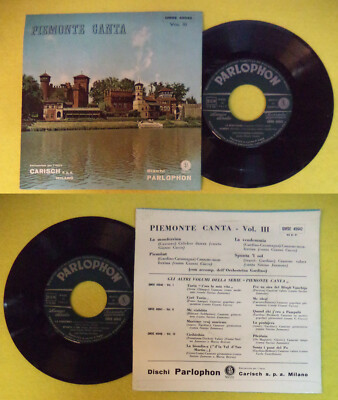 LP 45 7''PIEMONTE CANTA VOL.III GARDINO La monferrina Piemont Spunta no cd mc(QI5