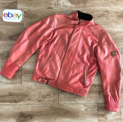 Belstaff  LION BOMBER leather jacket, Lederjacke, antique red, size M