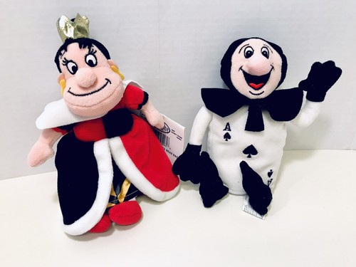 The Disney Store Vintage Alice In Wonderland Set Of 9 Bean Bag Plush Toys NWT - Picture 4 of 12