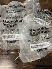4 Franklin Industries  25 T-Post Clips  (17025)  FS Total 100