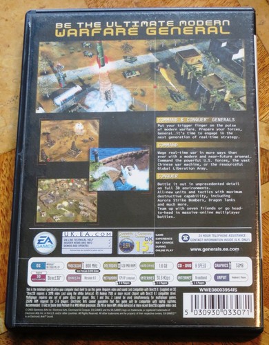 COMMAND & CONQUER GENERALS de E.A. (PC CD-ROM, 2003) - Muy buen estado++ - Imagen 2 de 3