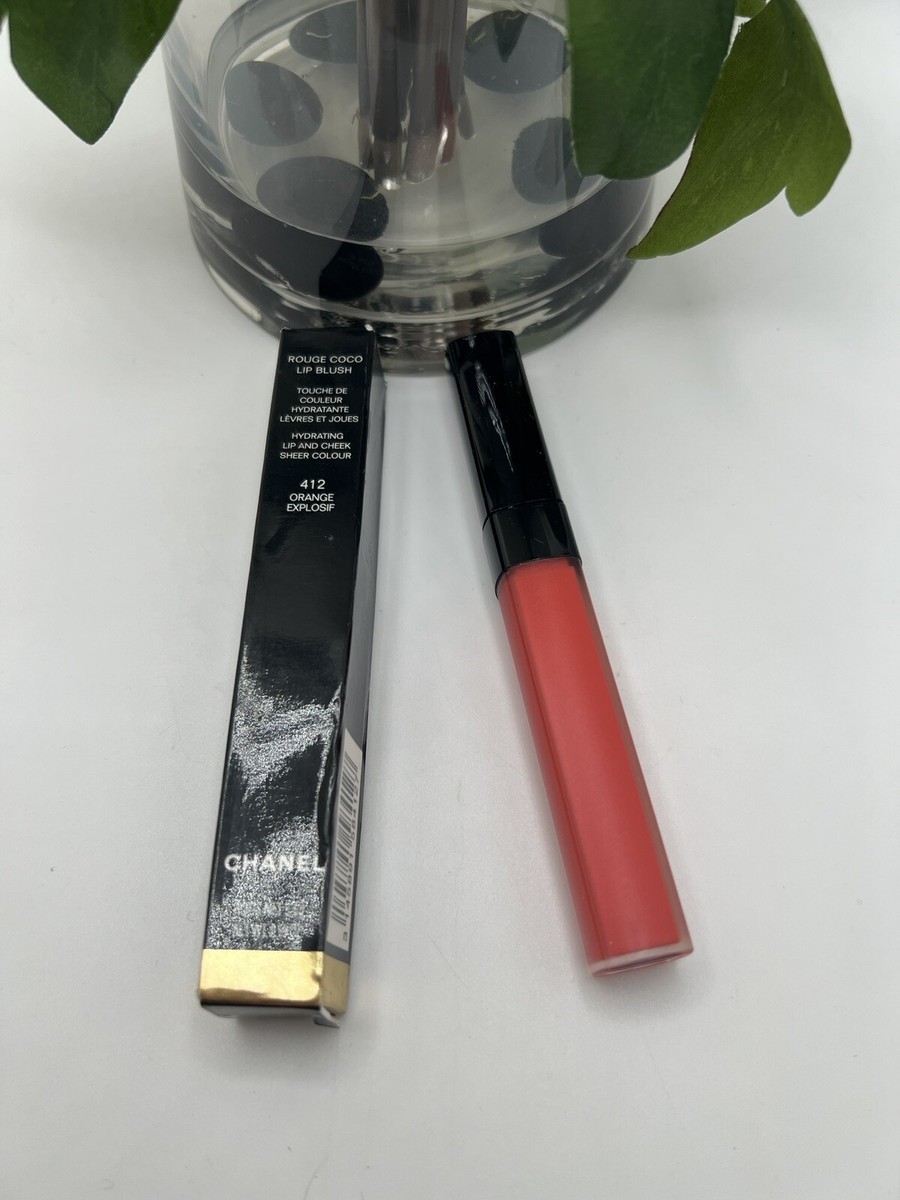 Chanel Coral Lipstick Rouge Coco Lip & Cheek Liquid Blush 412