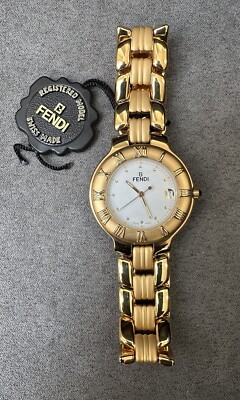 Fendi 900G Womens Wrist Watch Gold Stainless Steel Quartz Fendi 900G Womens Wrist Watch Gold Stainless Steel Quartz