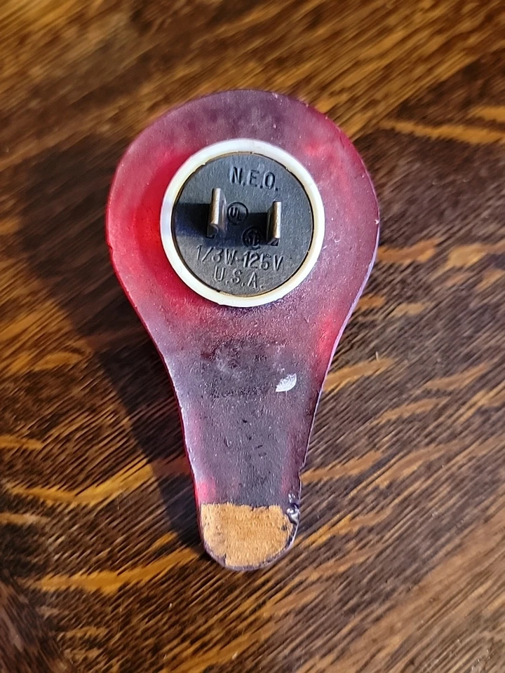 Редкий PEPSI свет красный лампа в форме ночника рабочий акриловый с золотым акцентом - Изображение 4 из 4