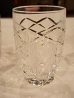Rare Vtg 3 Waterford Crystal Thistle Criss Cross Cut 3 3/4" Tumbler Juice Glass