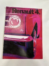 RENAULT 4 Advertising Brochure ORIGINAL Vintage FREE POSTAGE