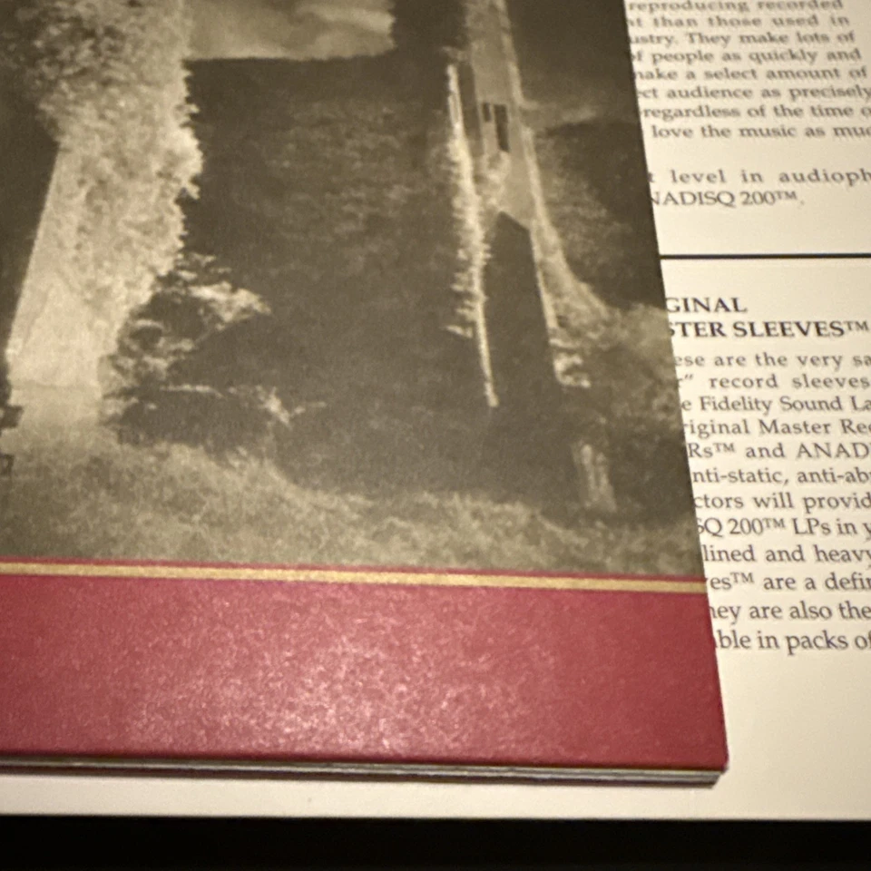 THE UNFORGETTABLE FIRE U2 LP 1995 MOFI 1-207  Limited Edition #247 VG+ - Image 4 of 4