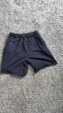 Hanes Shorts Black Men  s Size M 100 Cotton With Pockets