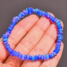 100% Natural Fire Ethiopian Opal Beaded Bracelet Genuine Bracelet For Men/Women