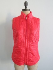 Bogner Ski Snow Puffer Vest Zipper Orange Red...