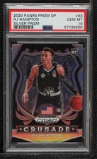 2020 Panini Prizm Draft Picks Crusade Silver RJ Hampton #93 PSA 10 GEM MT 01az