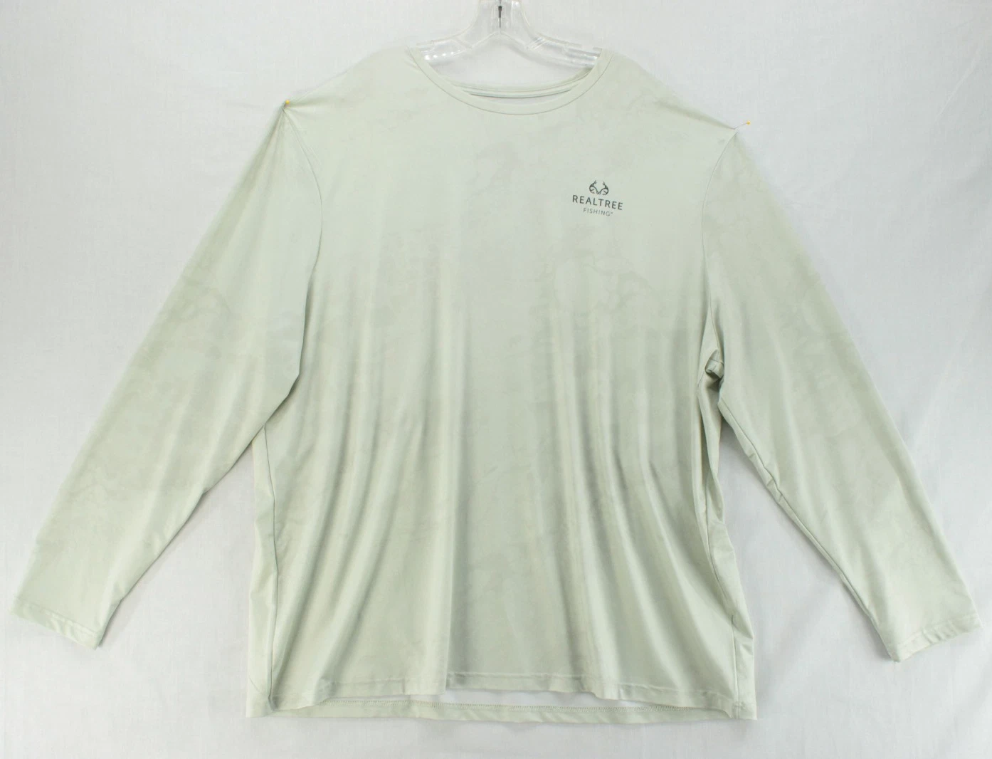 Realtree Fishing Shirt Mens 3XL Beige Long Sleeve Performance Rashguard Outdoors
