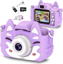 Kids Selfie Camera,Birthday Gifts for Boys Age 3-9,HD Digital Video Cameras for 
