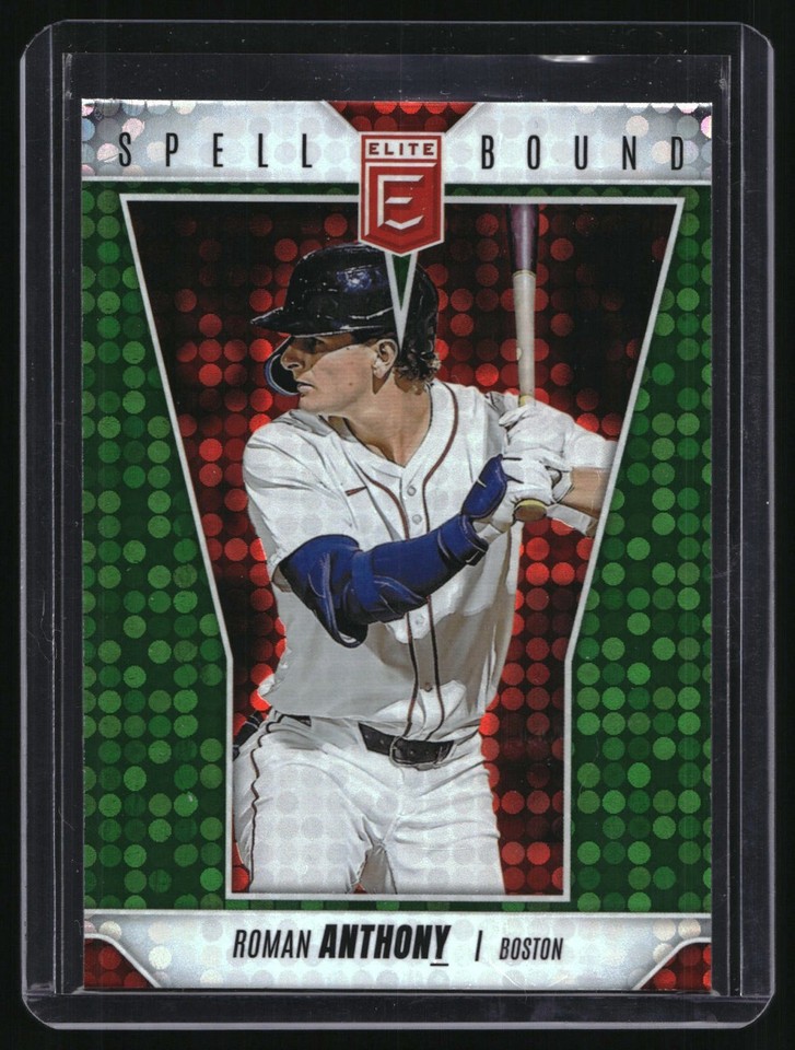 2026 Donruss Elite Spell Bound Green Disco #32 Roman Anthony (Letter Y) 2026 Donruss Elite Spell Bound Green Disco #32 Roman Anthony (Letter Y)