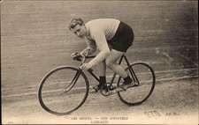 Ak Radrennsport, Radrennfahrer Libeaud, Sprinter, Radrennbahn - 11316929