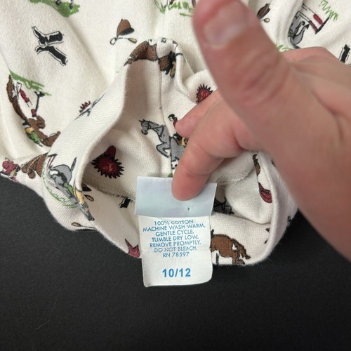 Vintage kids horse turtle neck long sleeve shirt 1st place sz 10/12 - Picture 5 of 6
