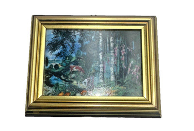 Vintage Porsgrund Norway Foxgloves Nikolai Astrup Porcelain Tile Art Framed