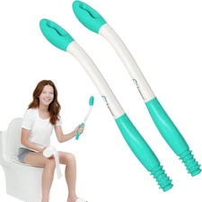 Fanwer Toilet Aids for Wiping - 15.7" Long Reach Comfort Butt Wiper Tools -... 