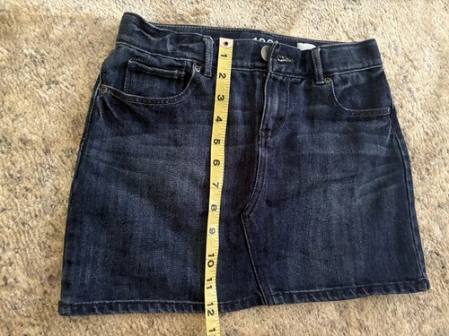 Gap Girls 1969 Denim Mini Skirt With Adjustable Waist Size 12 EUC - Picture 6 of 9
