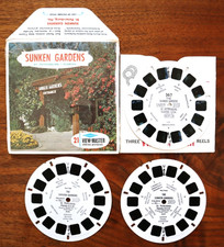 VIEW-MASTER SUNKEN GARDENS ST PETERSBURG FLORIDA SAWYERS S6 A992 3 REEL SET