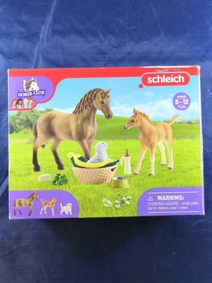 Schleich Horse Club Quarter Horse Mare 2017 Sarah Baby Care 42432 New Open Box