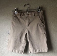 Old Navy Shorts Boys Kids Tan Khaki Bermuda Uniform Summer Casual Shorts Sz 10