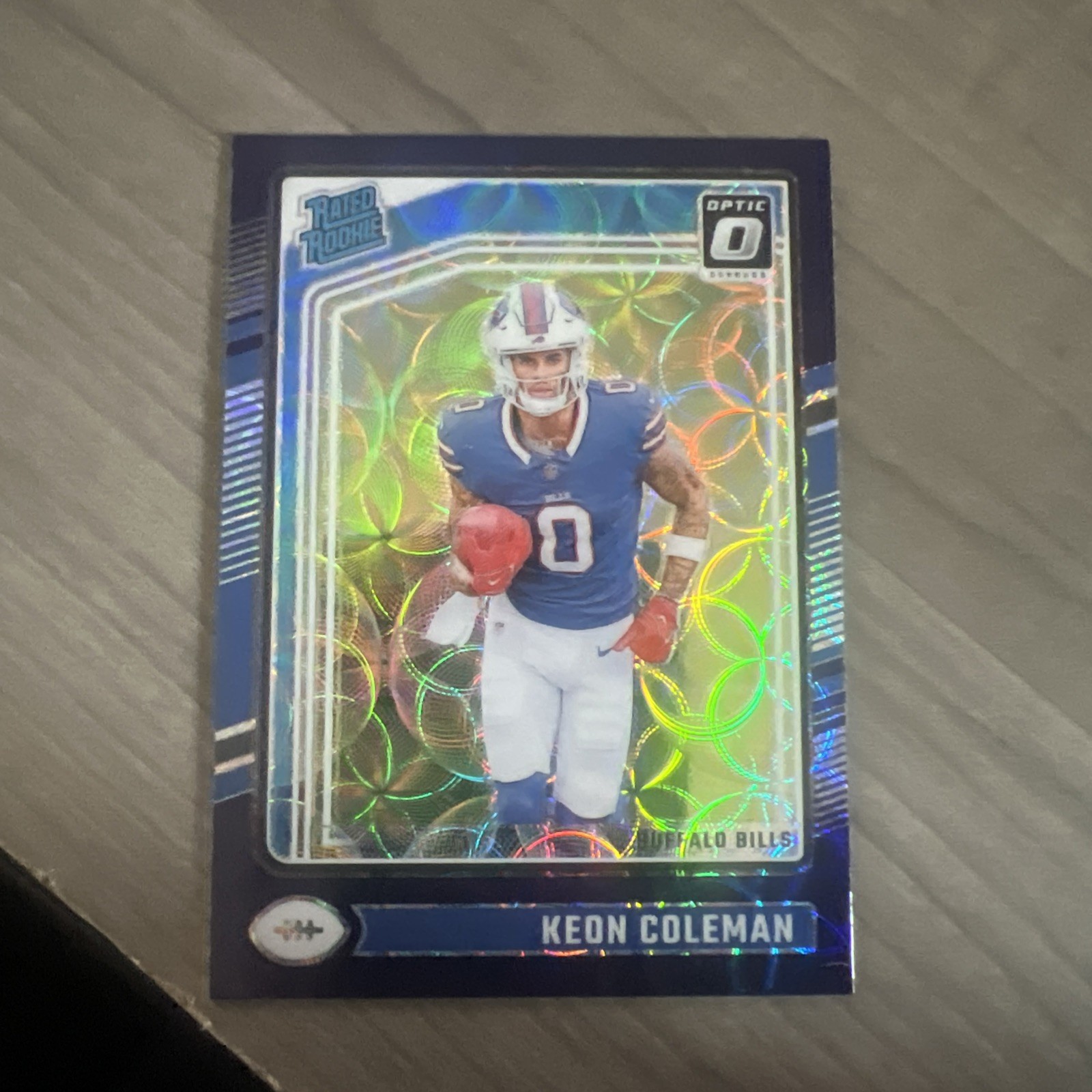 2024 Donruss Optic Keon Coleman Blue Scope Rated Rookie #263 Bills Color match
