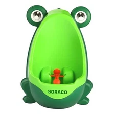Frog Potty Training Urinal for Toddler Boys with Funny Aiming Target, Frog Pee 